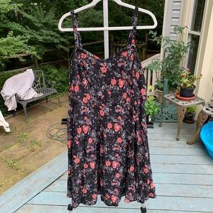 Torrid black floral dress